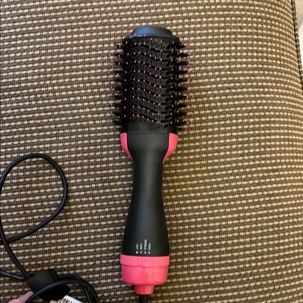 Coolapa Pink and Black Hair Dryer Brush